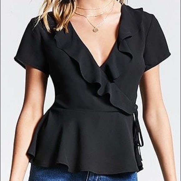 Forever 21 Tops - NWT NEW forever 21 • wrap blouse